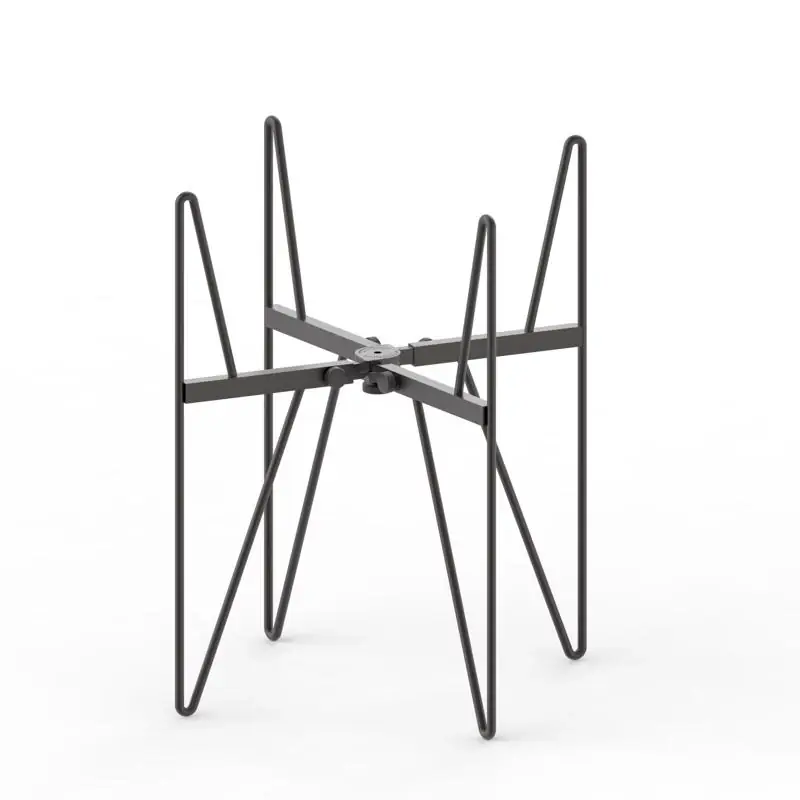 Gardien Black Steel Plant Stand, Indoor And Outdoor, 75 Lb Capacity