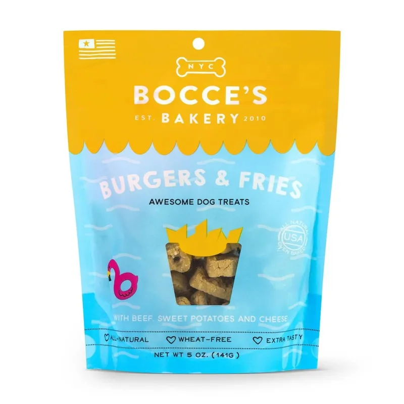 Seasonal Treat Burgers & Fries Dog Biscuits 5 Oz