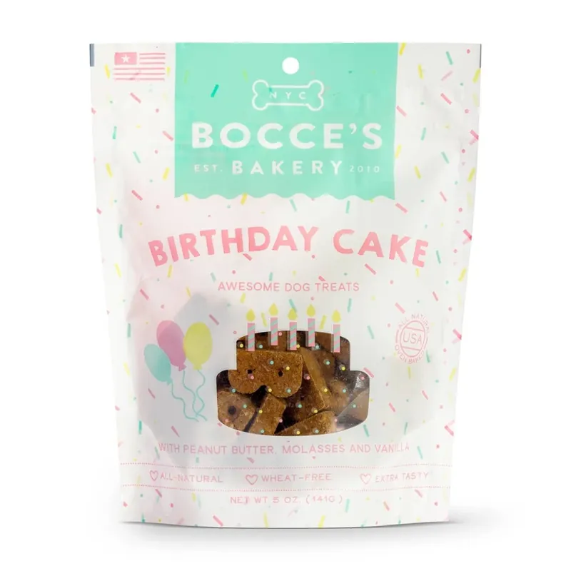 Birthday Cake Dog Treats 5 Oz Bag - Seasonal Dog Biscuits