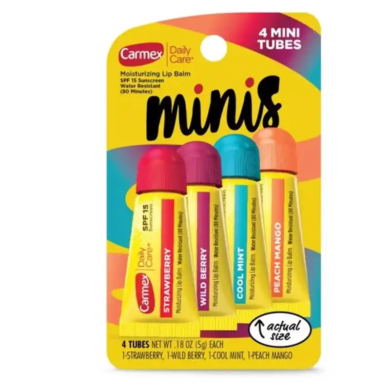 Assorted Scent Lip Balm Set 0.18 Oz 4 Pk