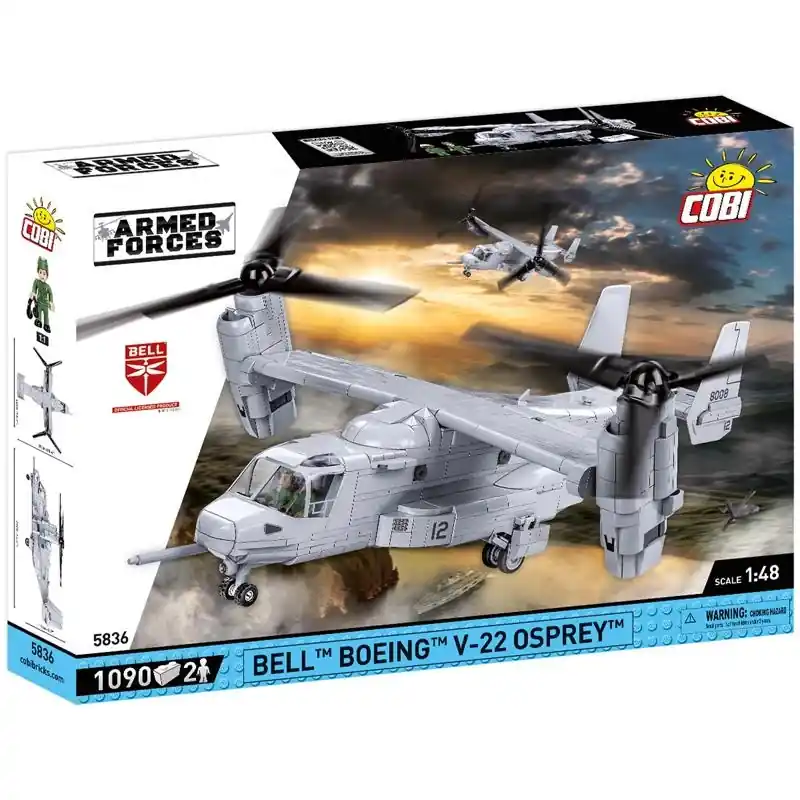 Bell-boeing V-22 Helicopter Block Set White 1090 Pc