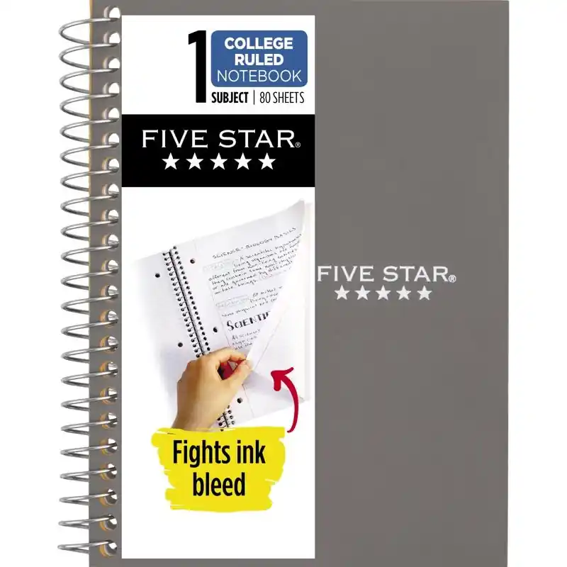 Mead 5x7 College Ruled Wire Bound Assorted Notebook