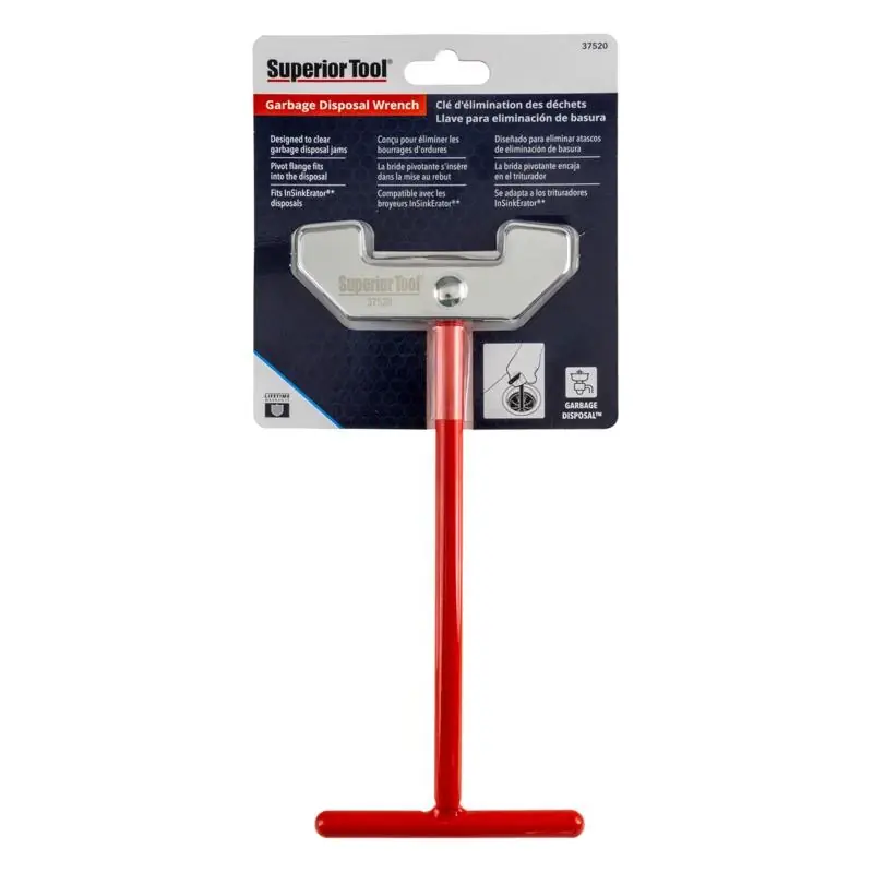 Alloy Steel Garbage Disposal Wrench Black/red 1 Piece