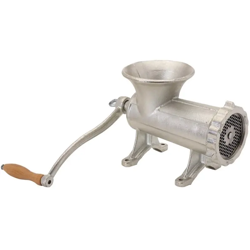 Silver 5 Lb Cast Iron Meat Grinder Model 1744
