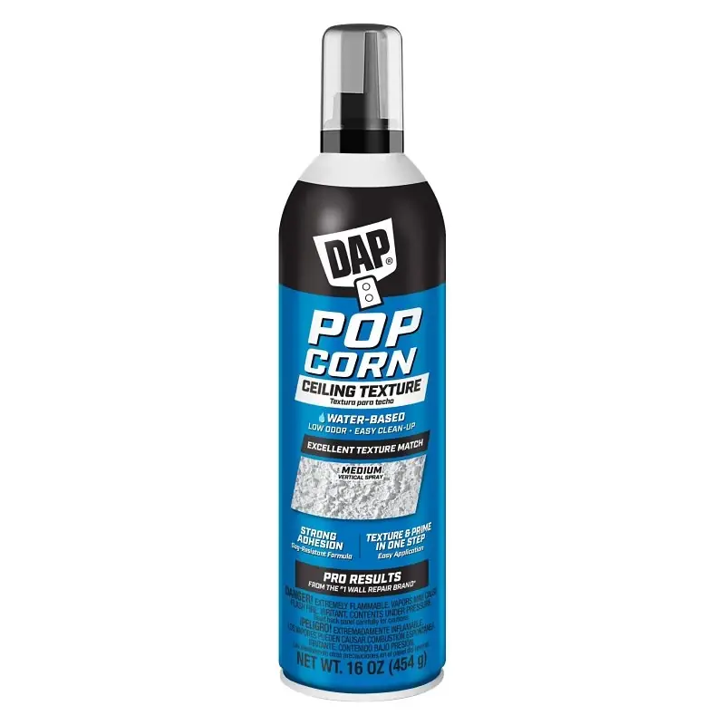 16 Oz White Water-based Popcorn Ceiling Spray Texture Aerosol Can