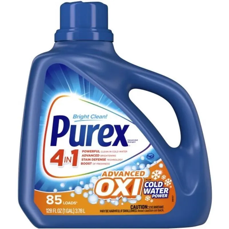 Advanced Oxi No‑scent Liquid Laundry Detergent – 128 oz High‑efficiency Formula