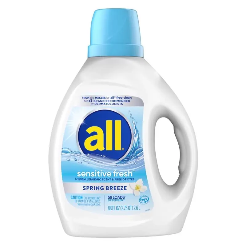 Spring Breeze Scent Laundry Detergent Liquid 88 Fl. Oz. 58 Loads