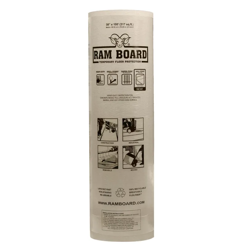 Floor Protection 38 In. W X 100 Ft. L Paper White 1 Pk