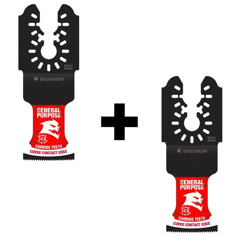 Amped Demo Demon 1.25 In. W Carbide General Purpose Oscillating Blade Set 2 Pc