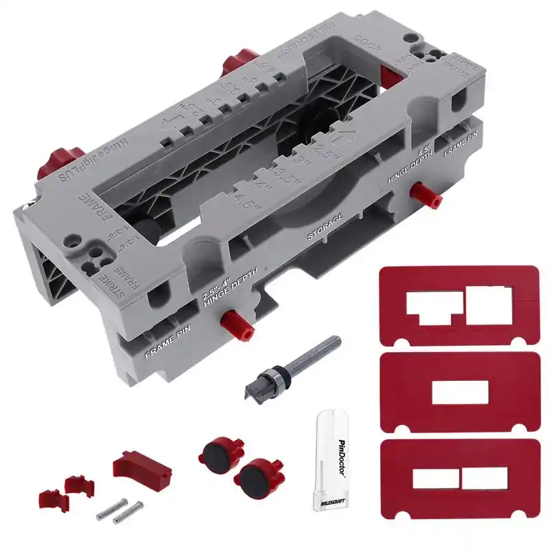 Hinge Jig Plus Door Hinge Template 13 Piece Abs Plastic