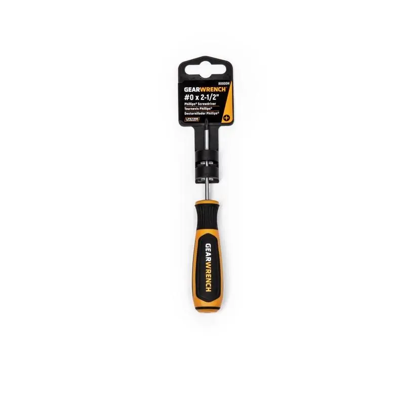 0 X 2-1/2 In Phillips Screwdriver With Bi-material Handle