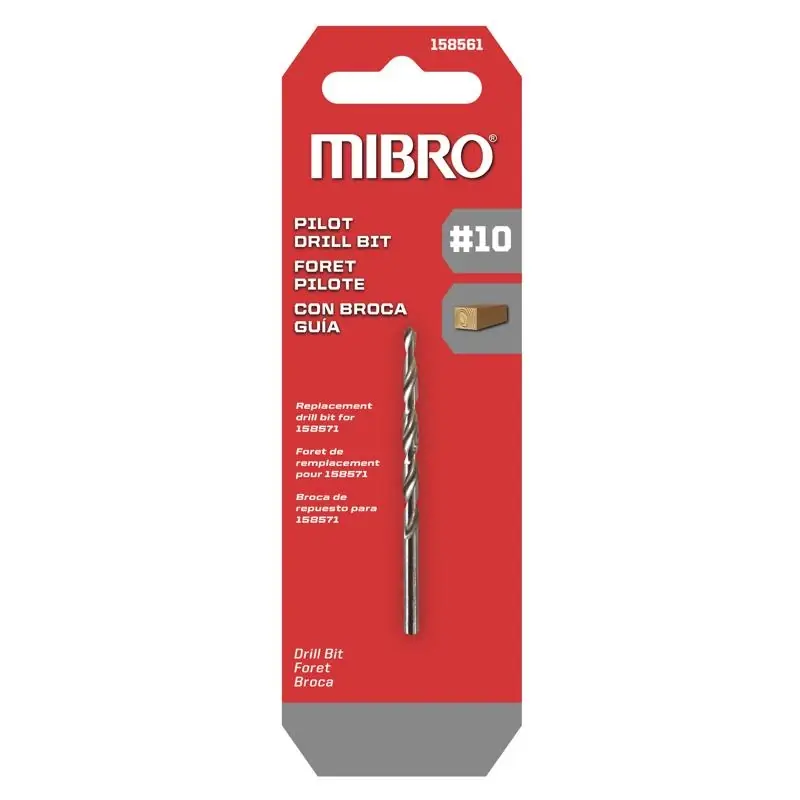 Mibro 10 X 3.125 In. L Steel Screw Pilot Pilot Drill Bit Straight Shank 1 Pk