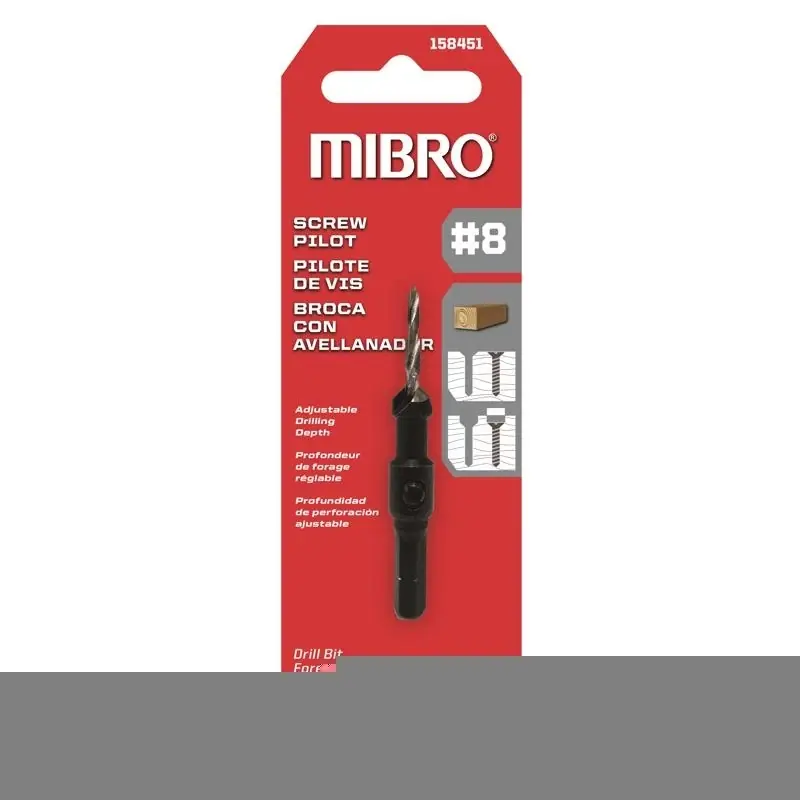 Mibro 8 X 2.75 In. L Steel Screw Pilot Pilot Drill Bit Straight Shank 1 Pk