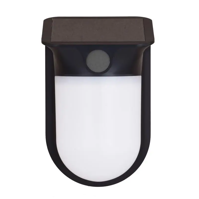Motion-sensing Solar Powered Led Black Security Wall Light 1200 Lumens