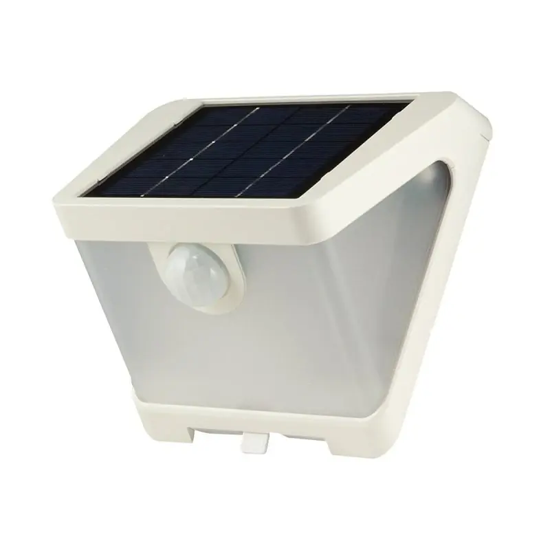 Solar Led Security Wedge Light, Motion Activated, 500 Lumen, White