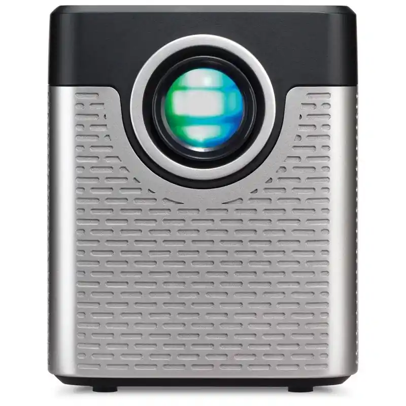 Wireless Bluetooth Mini Projector With Ac/dc Adapter, Black/gray