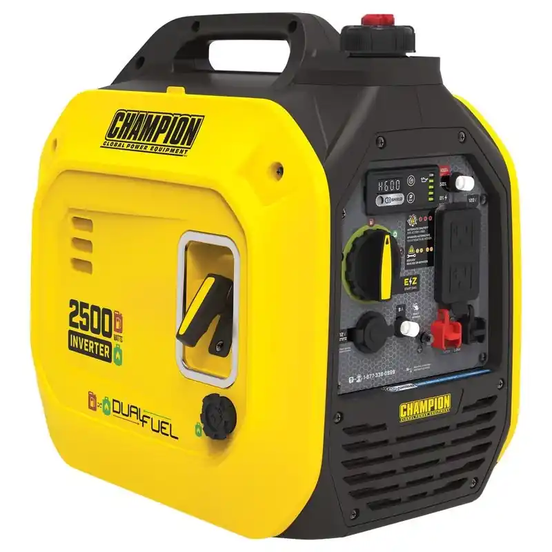 2500w Dual Fuel Recoil Inverter Generator With Co Shield And 120v Output