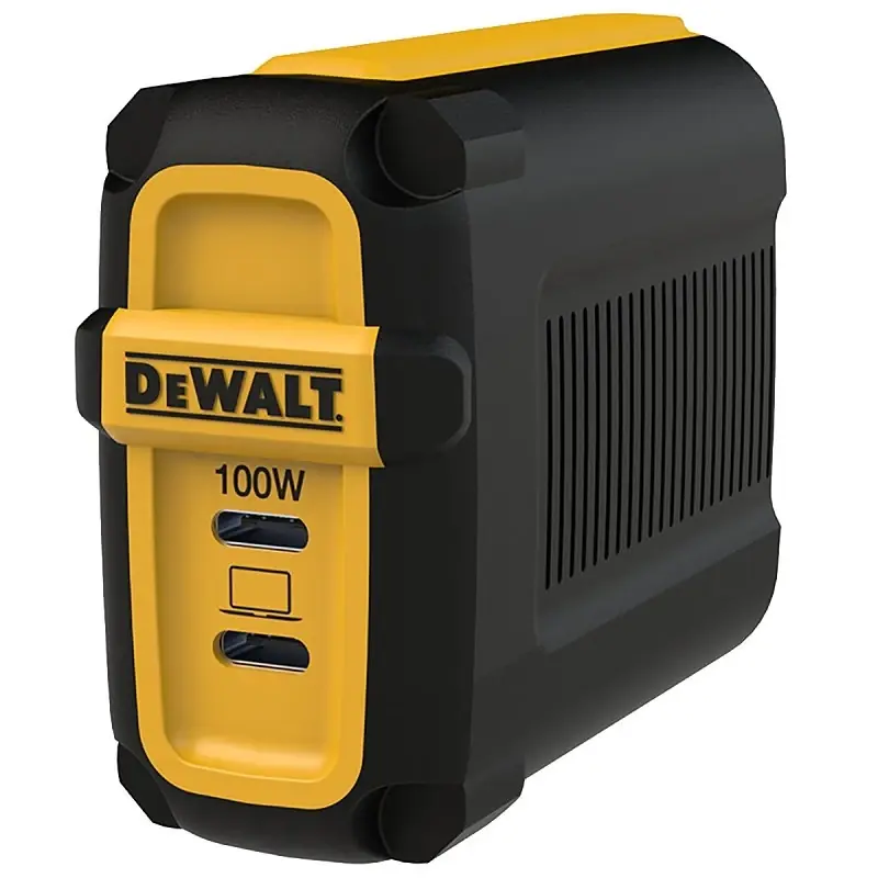 2-port Usb C Wall Charger 100w Black/yellow Dcb094k Compatible