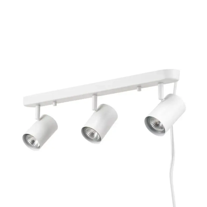 Matte White 3 Light Led Track Light Fixture