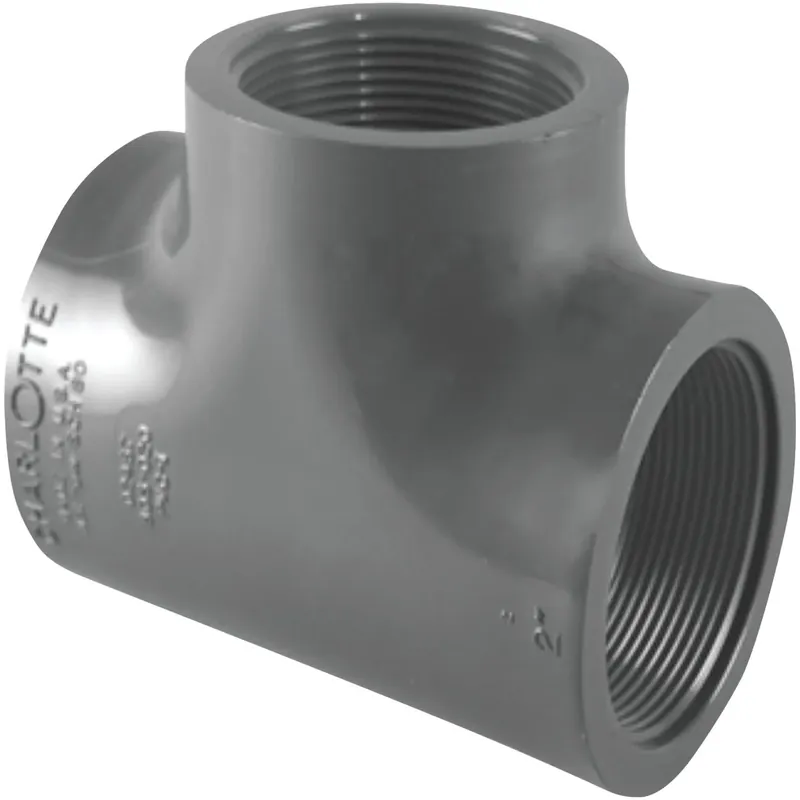Schedule 80 1-1/2 In. Fpt X 1-1/2 In. D Fpt Pvc Tee 1 Pk