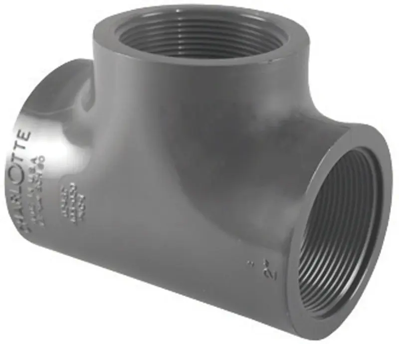 Schedule 80 1 In. Fpt X 1 In. D Fpt Pvc Tee 1 Pk