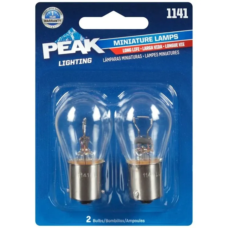 Peak Incandescent Parking/stop/tail/turn Miniature Automotive Bulb 1141