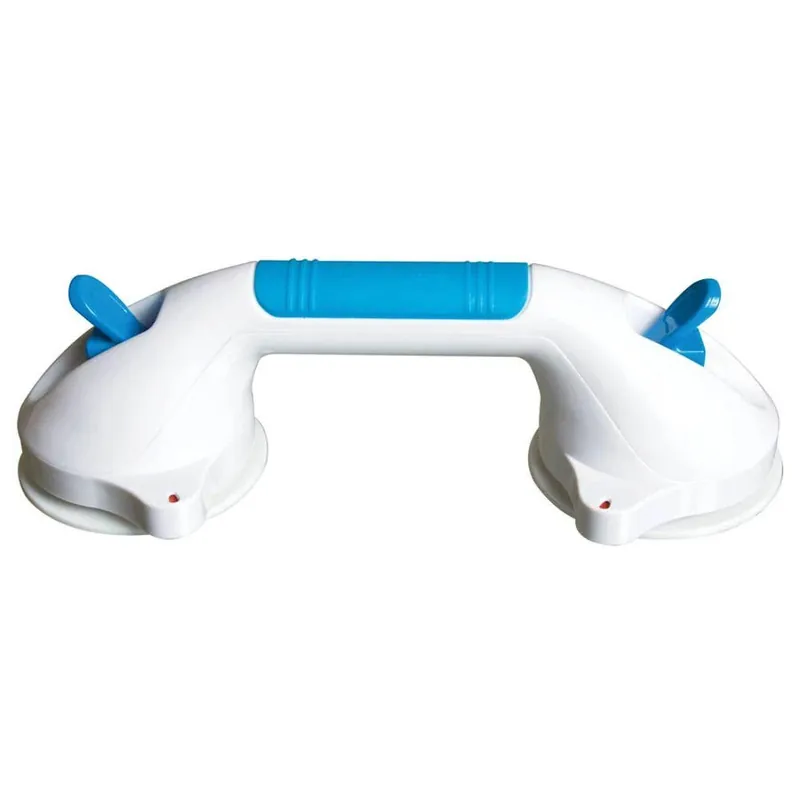 Suction Cup Bathtub Grab Bar, White, 12 In.