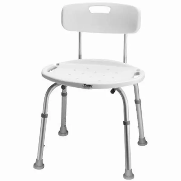 White Bath/shower Seat Aluminum 20.5 In. H X 20 In. L