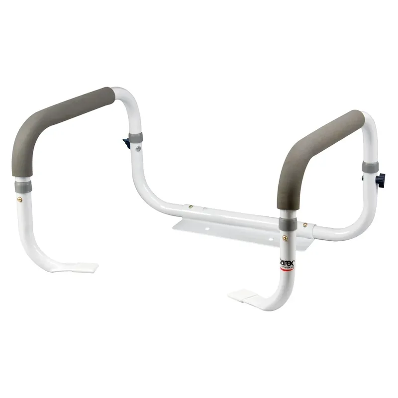 Toilet Support Rail, Cushioned Hand Grips