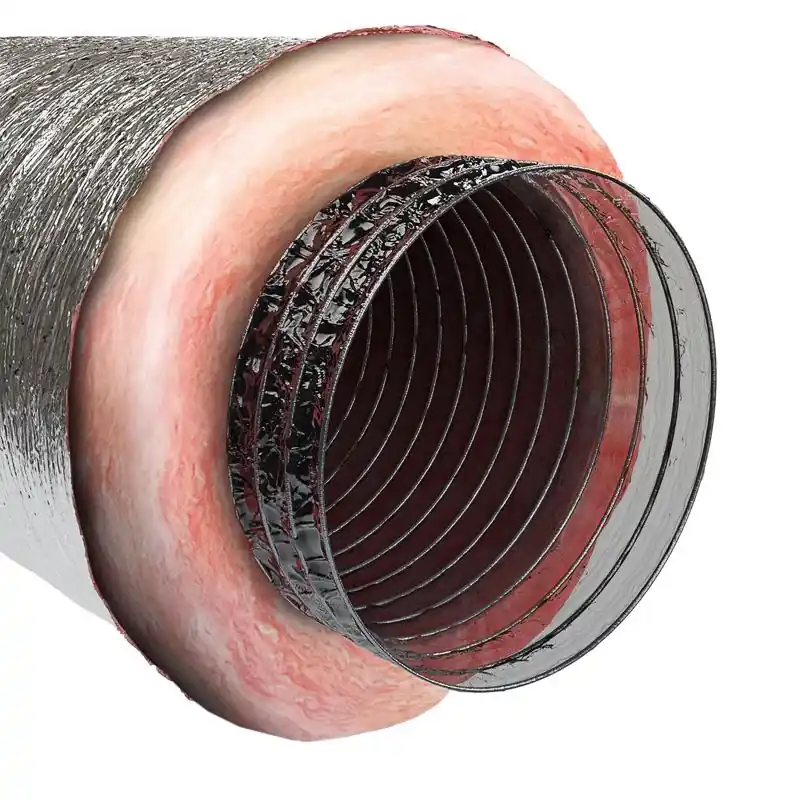 R8.0 25 Feet Length X 9 Inch Diameter Silver Poly Duct