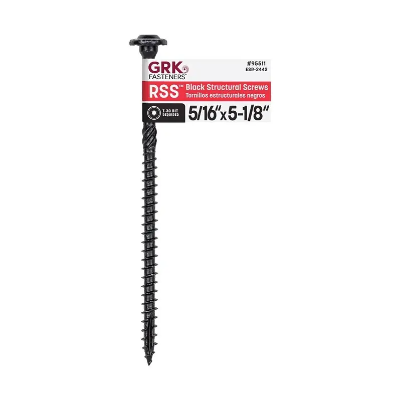 Grk Rss 5/16 In. X 5-1/8 In. Black Star Drive Structural Wood Screw