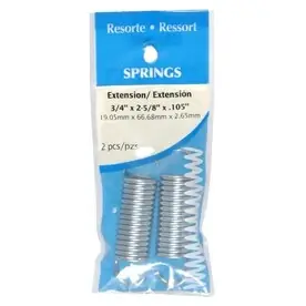 2-5/8 In. L X 3/4 In. D Extension Spring 2 Pk