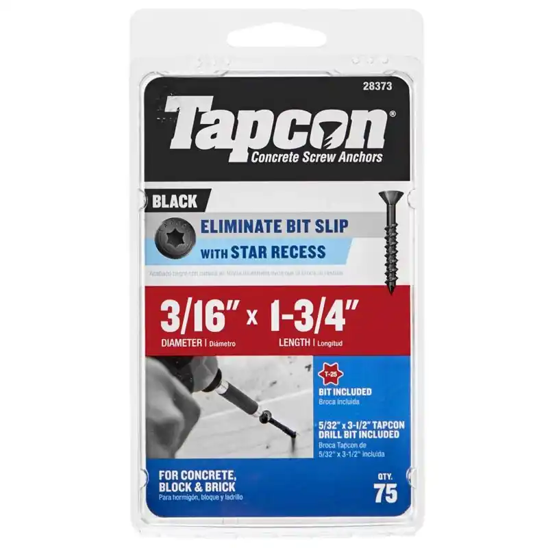 3/16 In. X 1-3/4 In. L Star Star Head High/low Concrete Screws