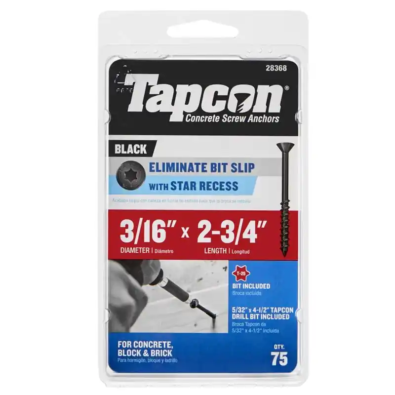 3/16 In. X 2-3/4 In. L Star Star Head High/low Concrete Screws