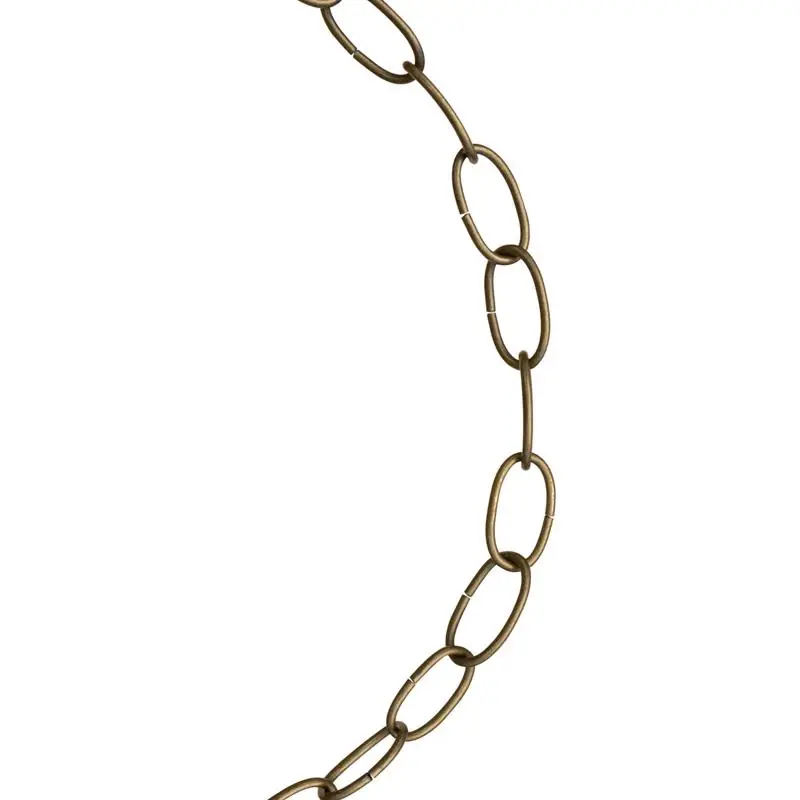  10 Antique Brass Decorative Chain 0.175 In Diameter 122 In Length