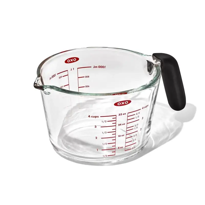 Good Grips 4 Cups Glass Clear Measuring Cup Dishwasher Safe
