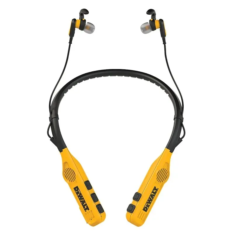 Pro Max Wireless Bluetooth Neckband Behind-the-neck Headphones, Black/yellow