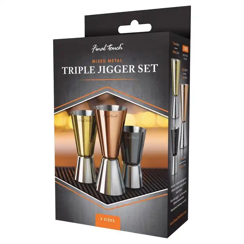 Multicolored Stainless Steel Bar Jigger