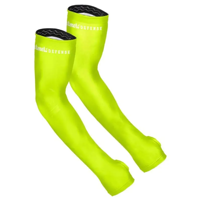 S/m High-vis Yellow Polyester Spandex Protection Sleeves