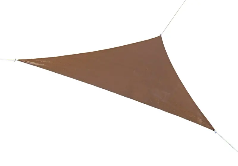 Ready-to-hang Mocha Triangle Shade Sail Canopy 16.5 Ft. X 16.5 Ft.