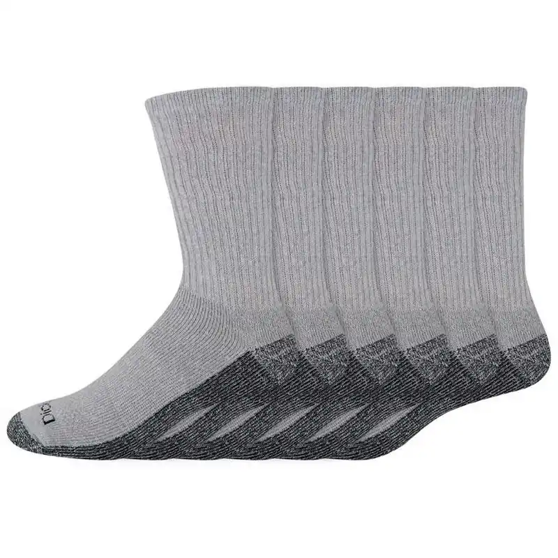 Dri-tech Men‘s 6-12 Crew Socks Gray