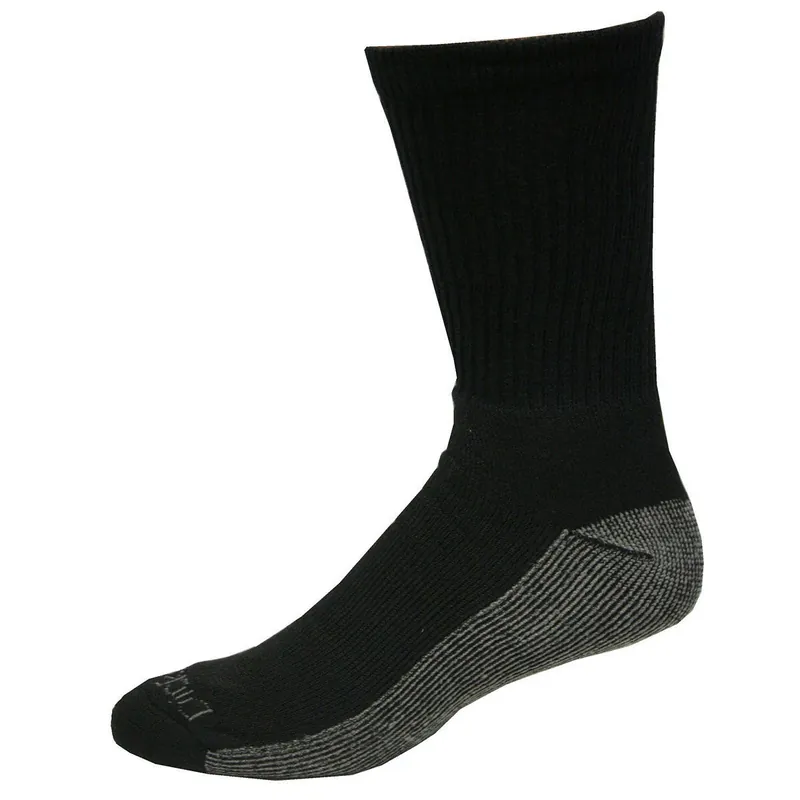 Dri-tech Men‘s 6-12 Crew Socks Black