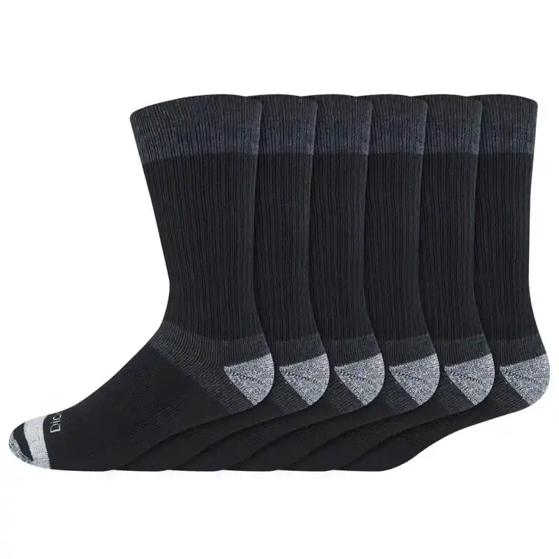 Men‘s Dri-tech 6-12 Cushion Crew Socks Black