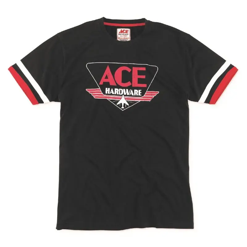 Xl Men‘s Black Crew Neck Short Sleeve Tee Shirt