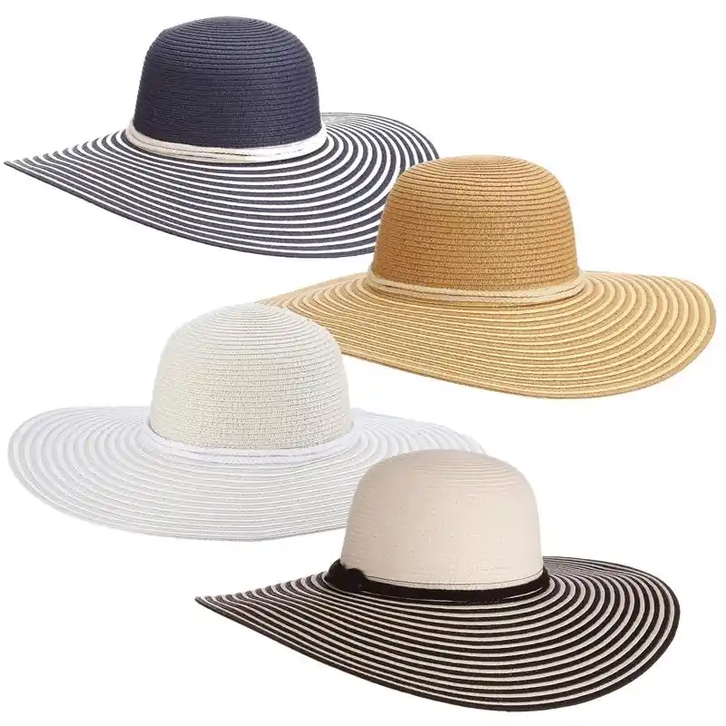 Women‘s Paper Braid Crown Hat Assorted Colors One Size