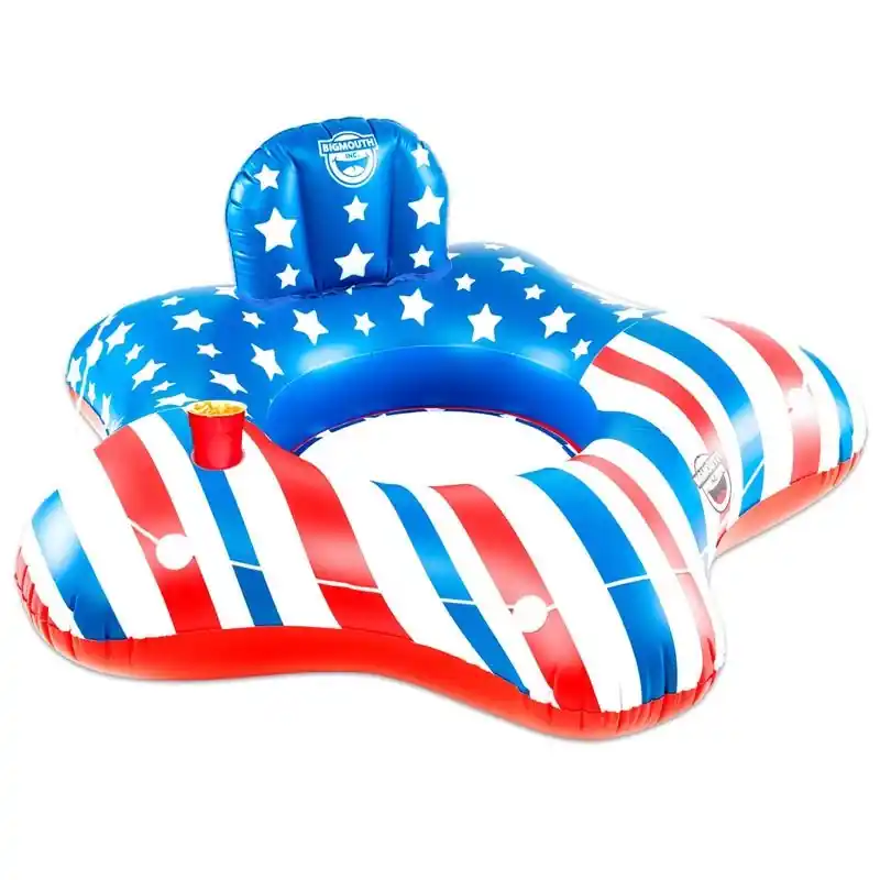 Americana River Tube Blue Red White Pvc Inflatable Pool Float