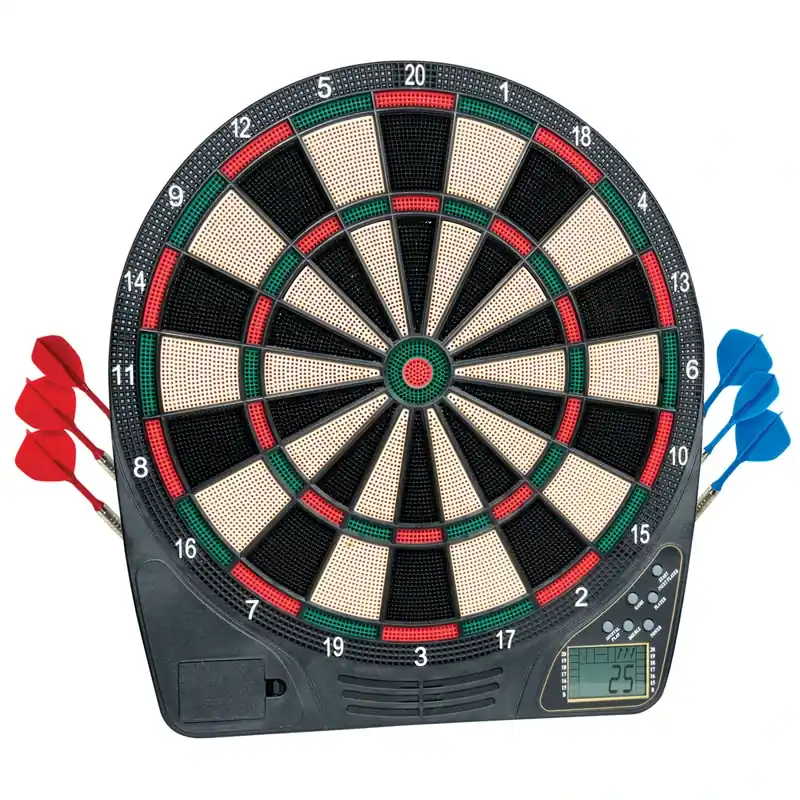 13.5-inch Diameter Soft Tip Electronic Dartboard With 65 Game Variations