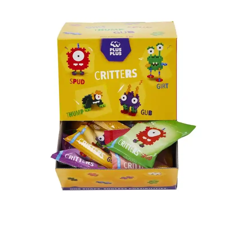 Plus-plus Critters Monsters Building Toy Multicolored 40 Pc