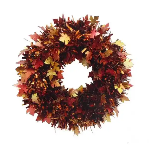 17 Inch Harvest Round Wreath For Seasonal Decor