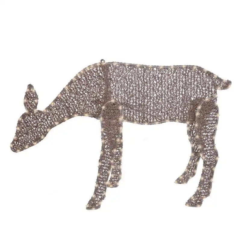 24 In. Led Warm White Deer Silhouette Yard Decor